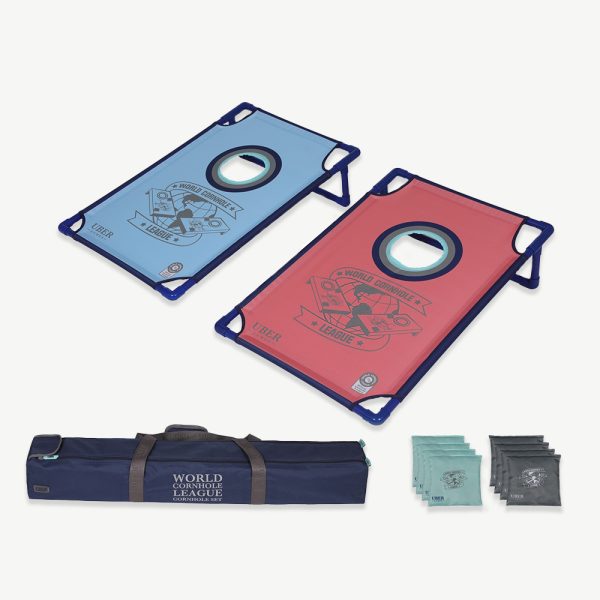 World Cornhole League – Portable PVC Framed 90 x 60cm Double Board Set