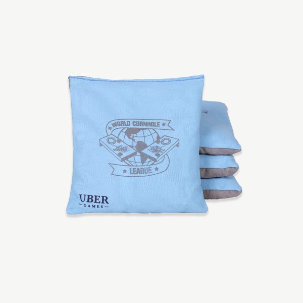 World Cornhole League Cornhole Bean Bags - 4 Sky & 4 Coral - Image 3