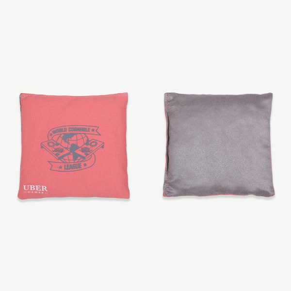 World Cornhole League Cornhole Bean Bags - 4 Sky & 4 Coral - Image 4