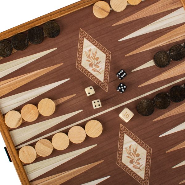 Manopoulos - Classic 4 in 1 Combo Games Set in Walnut replica wooden case - Image 8