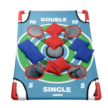 Dr Sport Cornhole Set - 4 Red & 4 Blue Throwing Bags in Deluxe Bag