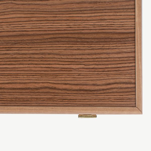 Manopoulos Walnut with Green Oak Luxury Backgammon Set - Image 4