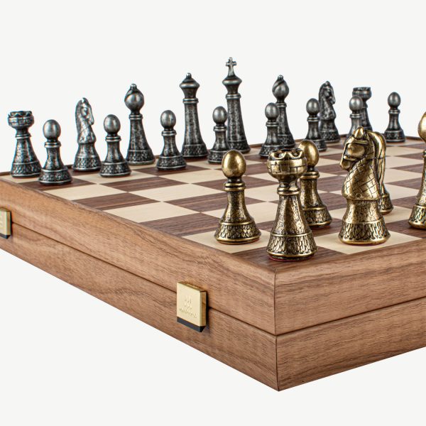 Manopoulos – Premium Brass Pewter Staunton Chess set - Image 4