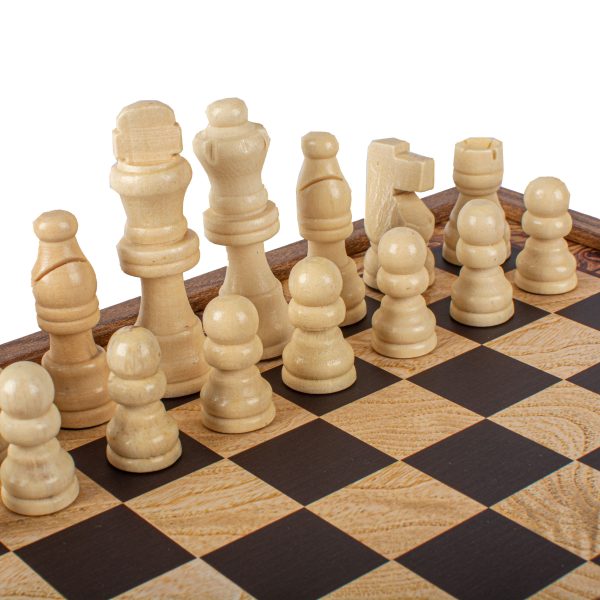 Manopoulos - Classic 2-in-1 Combo Games Set in Walnut replica wooden case (Small) - Image 4