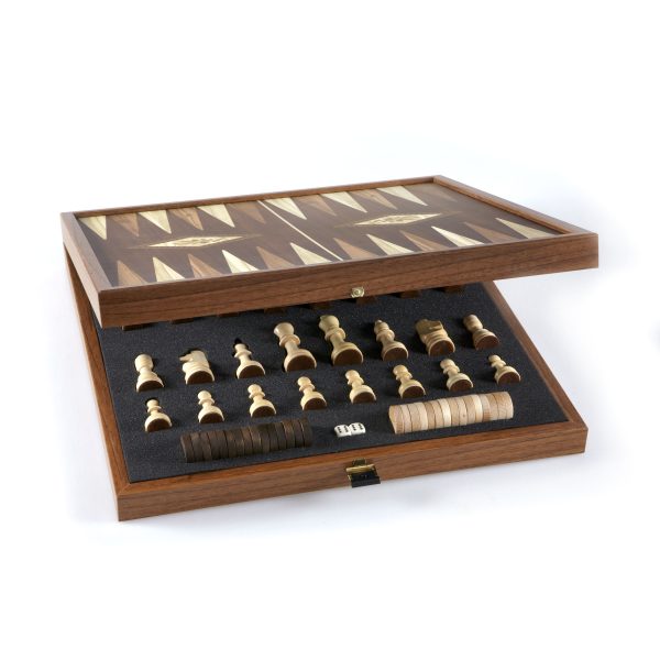 Manopoulos - Classic 2-in-1 Combo Games Set in Walnut replica wooden case (Large) - Image 7