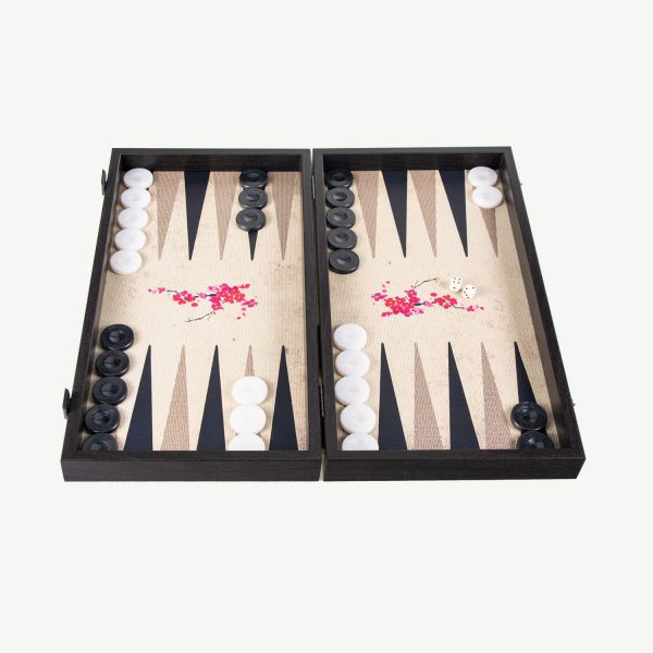 Manopoulos Oriental Cherry Blossom Art Premium Backgammon Set - Image 2