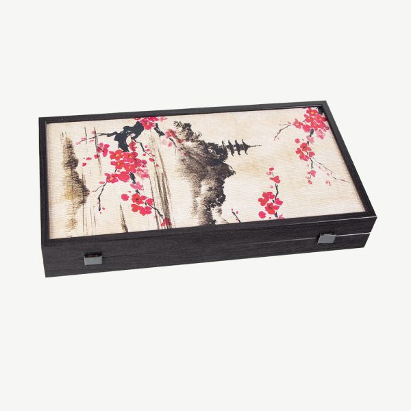 Manopoulos Oriental Cherry Blossom Art Premium Backgammon Set - Image 4