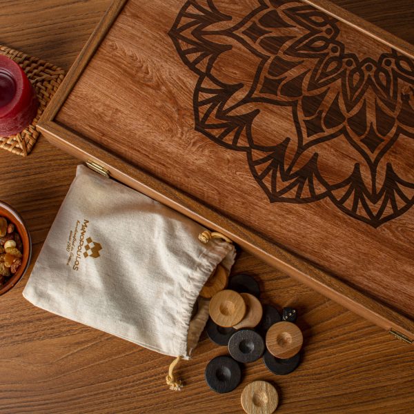 Manopoulos Mandala Art Premium Backgammon Set - Image 7