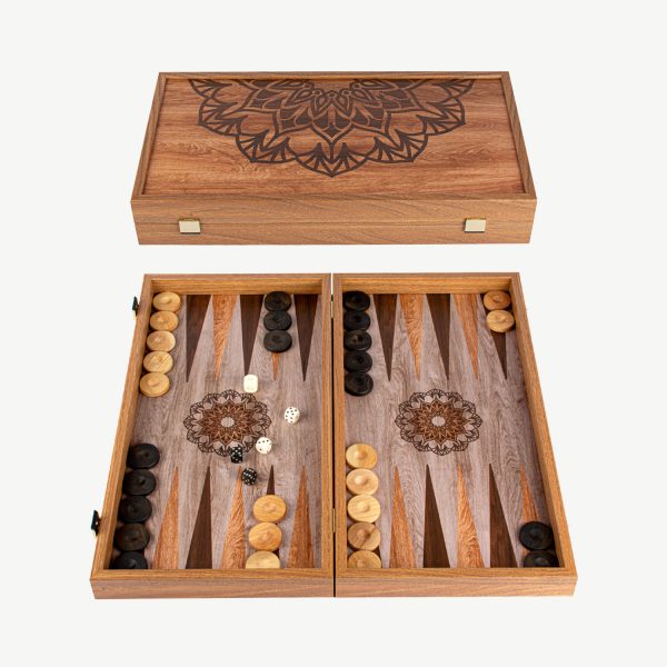 Manopoulos Mandala Art Premium Backgammon Set