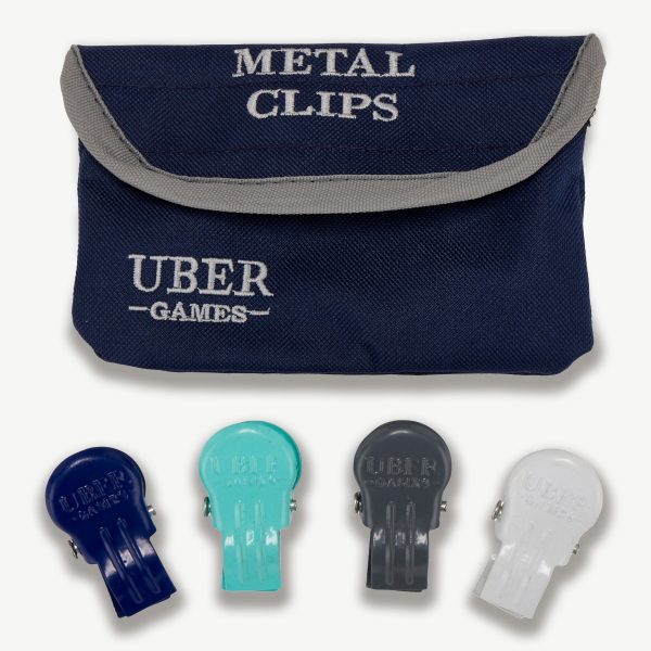 Metal Croquet Clips - Uber Games Colours
