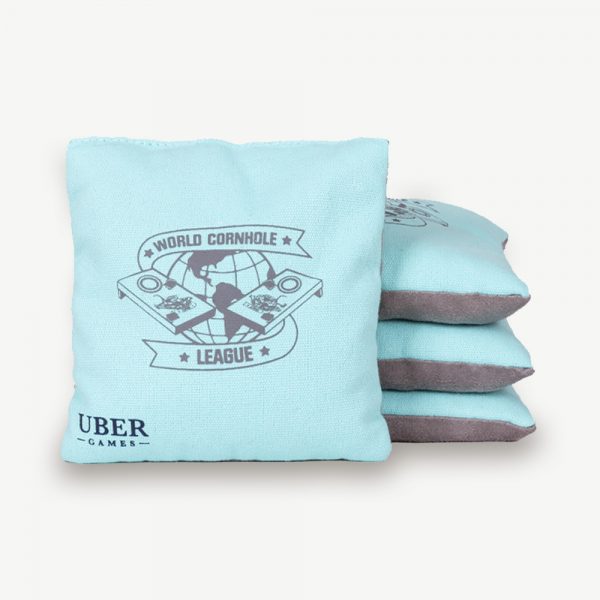 World Cornhole League Cornhole Bean Bags - 4 Green & 4 Grey - Image 2
