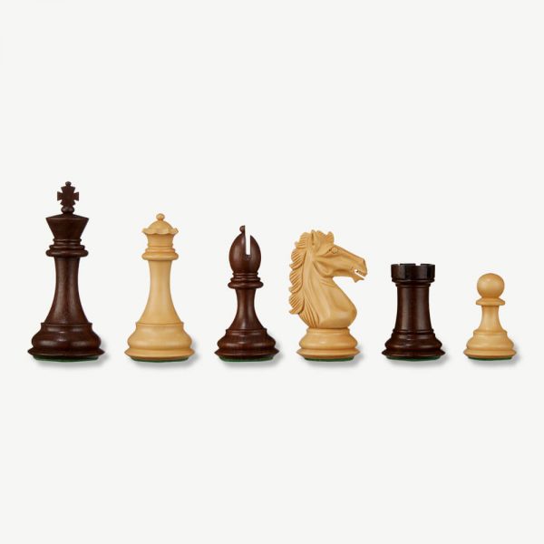 Alban Sheesham Chess Pieces & Box - 3.75" King