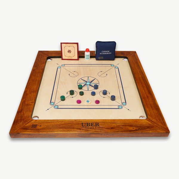Bulldog Carrom Board Package - Uber Games Limited Edition