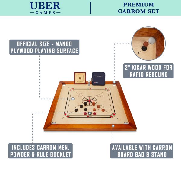 Premium Carrom Board Set - Image 2