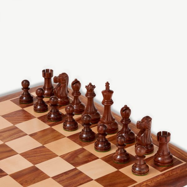 Exclusive Sheesham Chess Pieces & Box - 3.75" King - Image 2