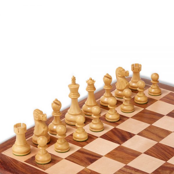 Exclusive Sheesham Chess Pieces & Box - 3.75" King - Image 3
