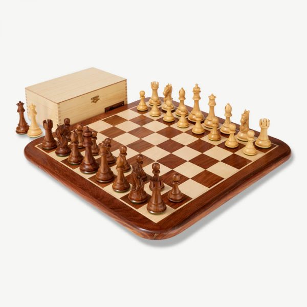Uber Kings Knight Sheesham Chess Pieces & Box - 4.25" King - Image 4