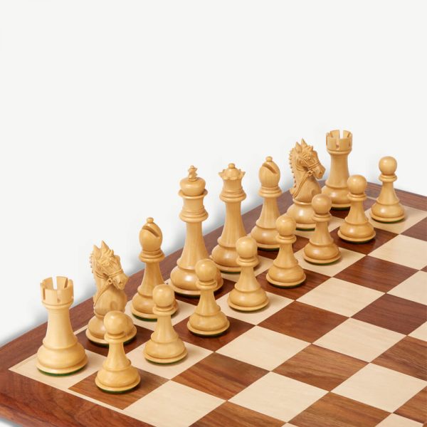 Uber Kings Knight Sheesham Chess Pieces & Box - 4.25" King - Image 3