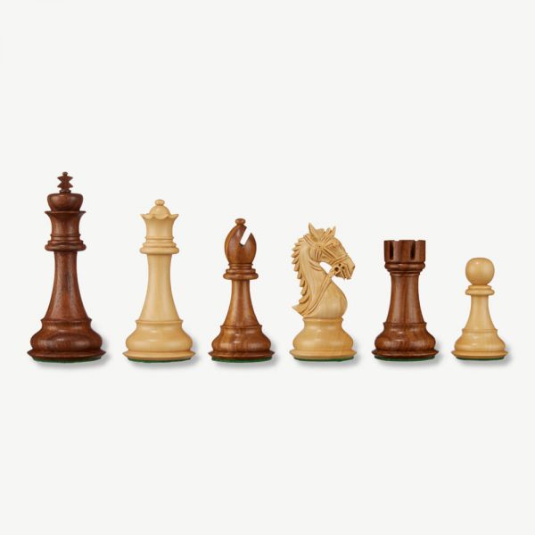 Uber Kings Knight Sheesham Chess Pieces & Box - 4.25" King