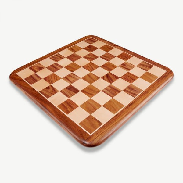 Premium Sheesham Wood Chess Board - 19" x 19" - Image 2