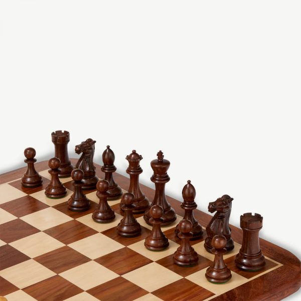 Stallion Knight Sheesham Chess Pieces & Box - 3.5" or 4" King - Image 3