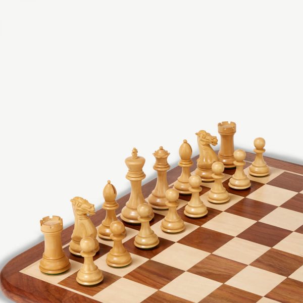 Stallion Knight Sheesham Chess Pieces & Box - 3.5" or 4" King - Image 2