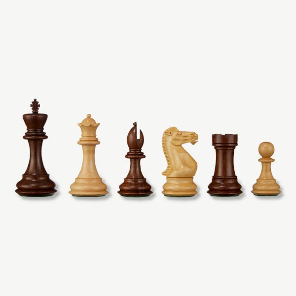 Stallion Knight Sheesham Chess Pieces & Box - 3.5" or 4" King