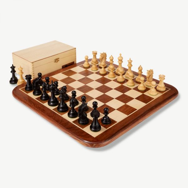 Umbrella Boxwood Chess Pieces & Box - 4" King - Image 4