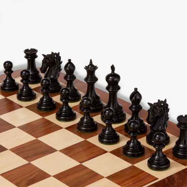 Umbrella Boxwood Chess Pieces & Box - 4" King - Image 2