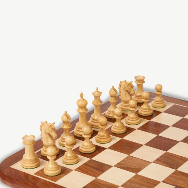 Umbrella Boxwood Chess Pieces & Box - 4" King - Image 3