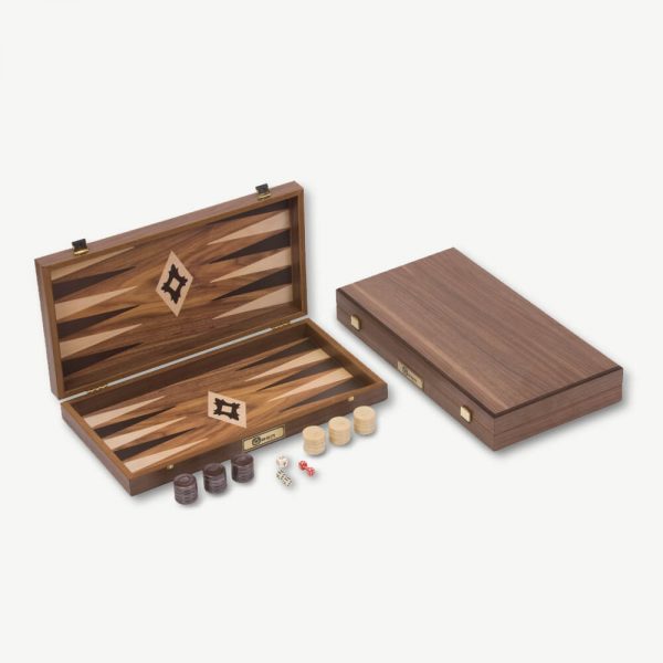 Walnut Veneer Backgammon Set - Image 4