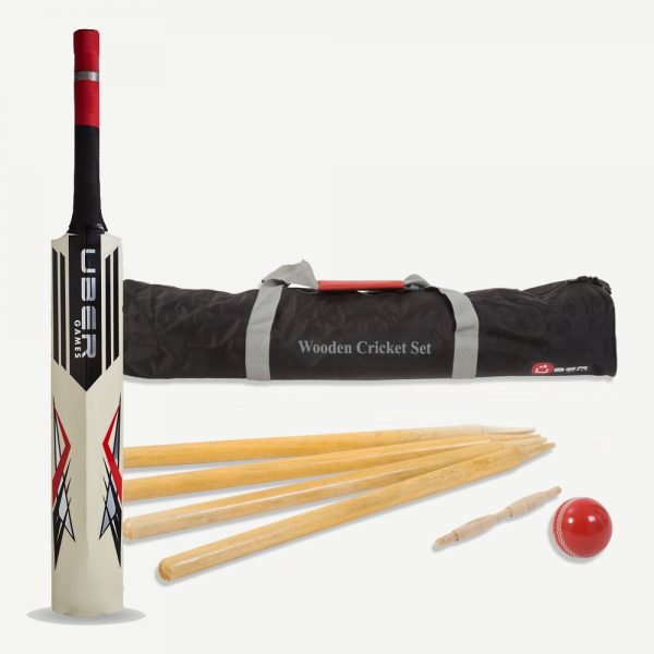 Uber Wooden Cricket Set