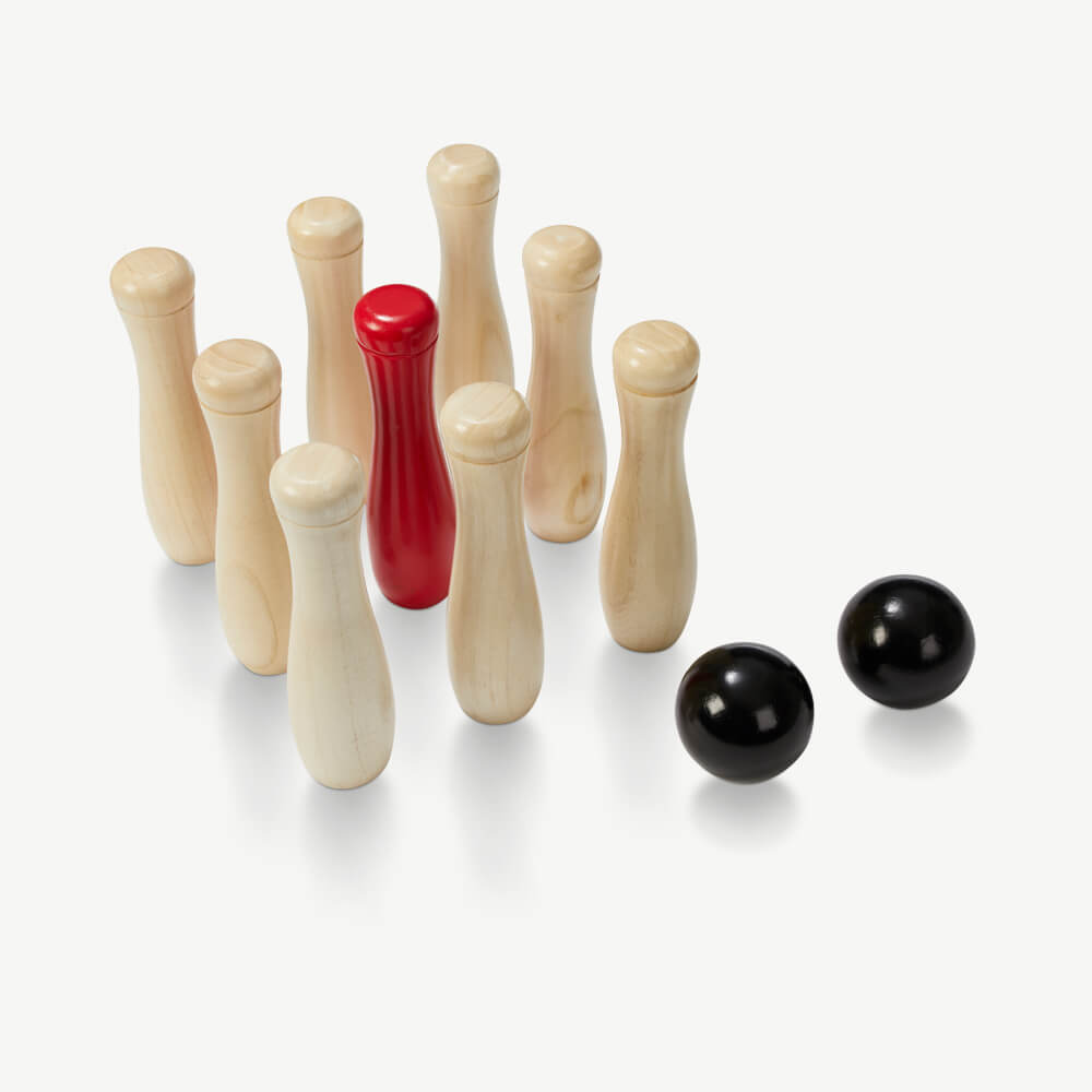 Wooden skittles sales