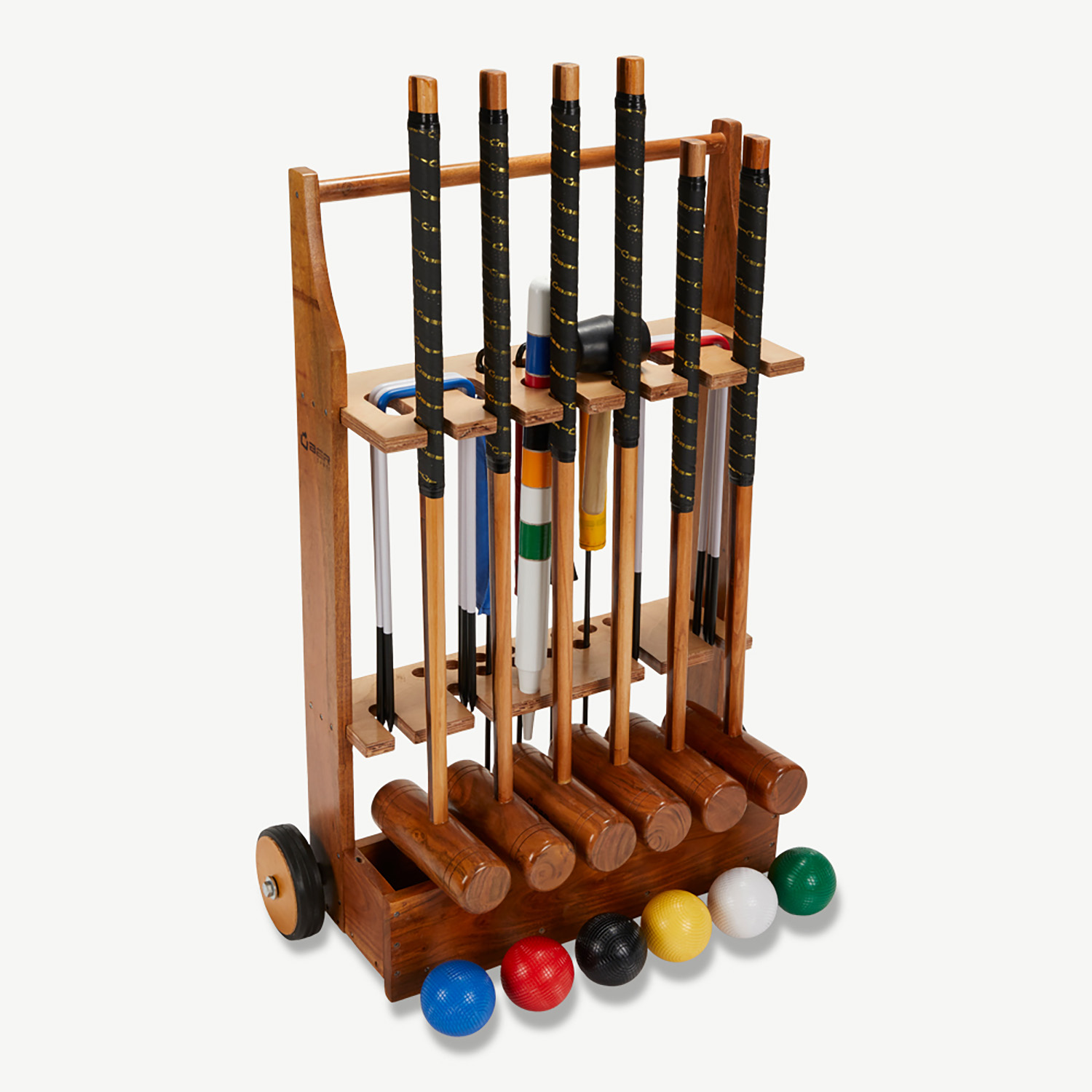 Garden Croquet Balls (Set of 4) - Wood Mallets