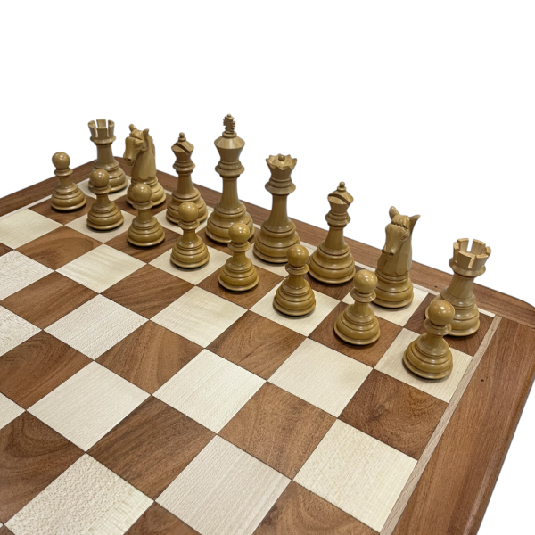 Uber Games Columbian Ebony Chess Set & Box - 4.5" King - Image 3