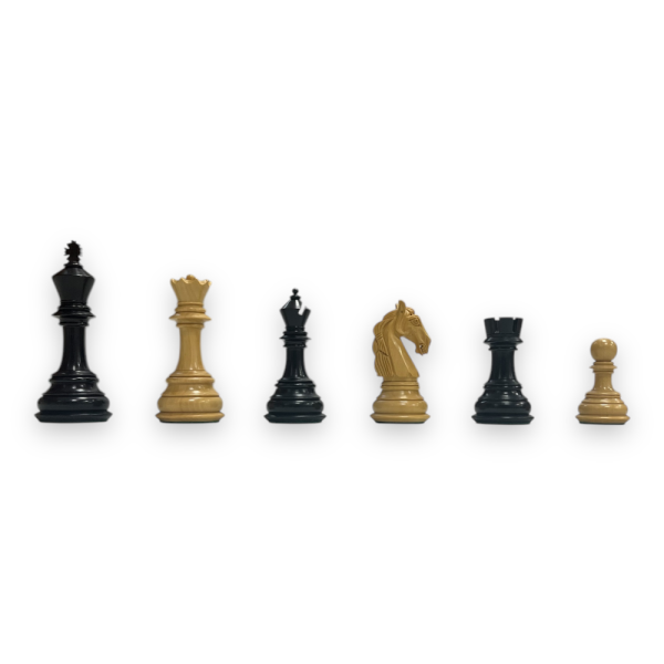 Uber Games Columbian Ebony Chess Set & Box - 4.5" King