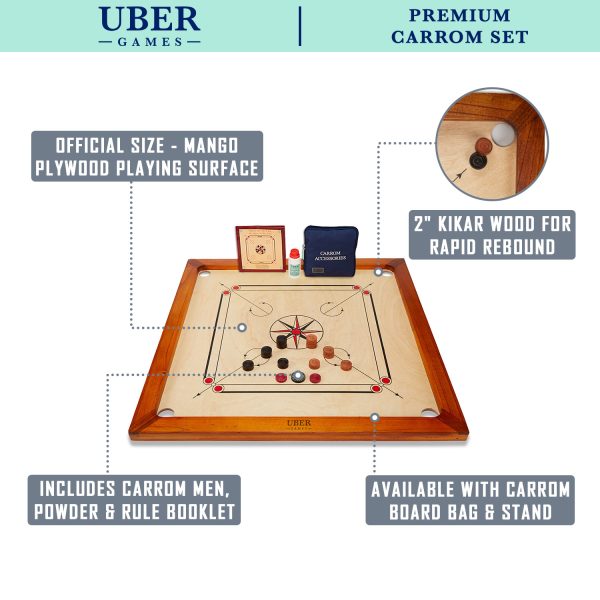 Premium Carrom Board Package - Image 2