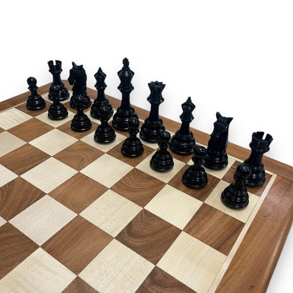 Uber Games Columbian Ebony Chess Set & Box - 4.5" King - Image 4